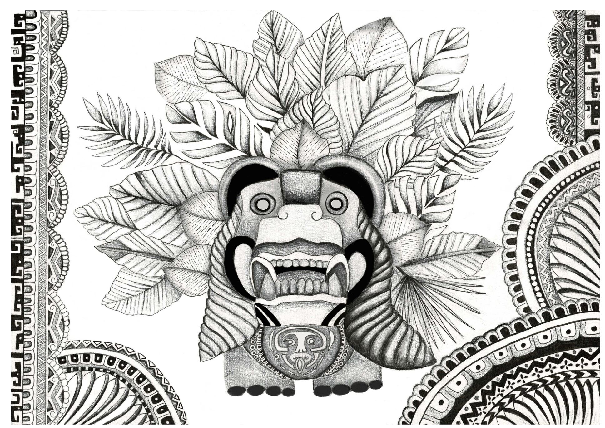 dessin aztèque